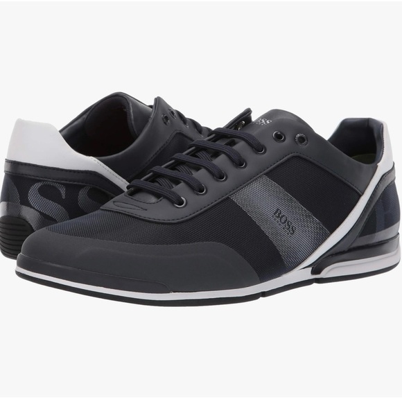 Hugo Boss Men's Saturn Low Profile Mesh Sneaker - Picture 1 of 16